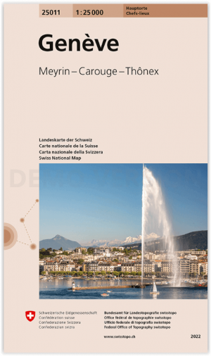Wandelkaart 25011 Genève - Swisstopo