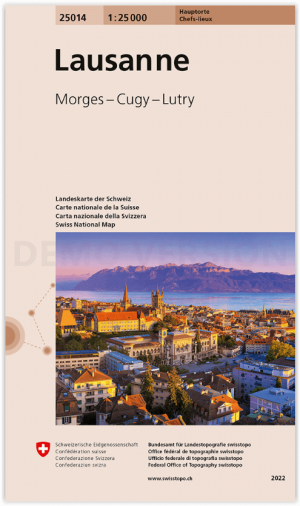 Wandelkaart 25014 Lausanne - Swisstopo