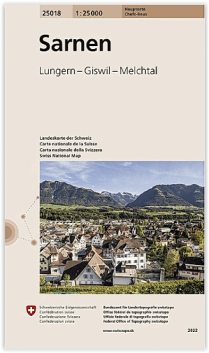 Wandelkaart 25018 Sarnen Zwitserland - Swisstopo