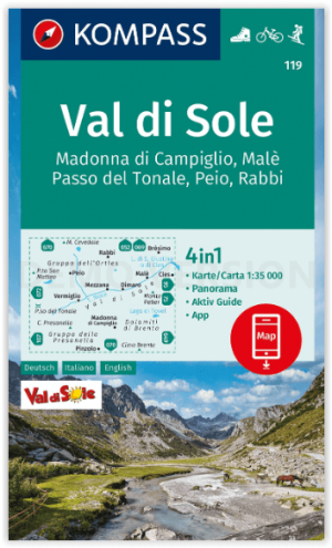 Wandelkaart 119 Val di Sole - Kompass