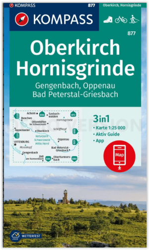 Wandelkaart 877 Oberkirch - Hornisgrinde - Kompass