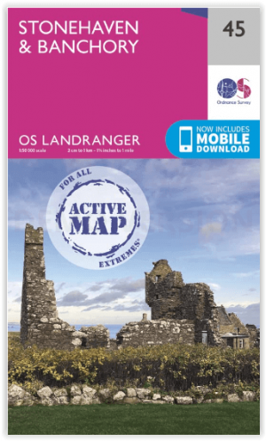 Wandelkaart 45 Stonehaven - Banchory - OSI
