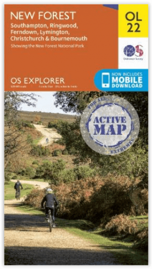 Wandelkaart OL22 New Forest- Southampton & Ringwood - OSI