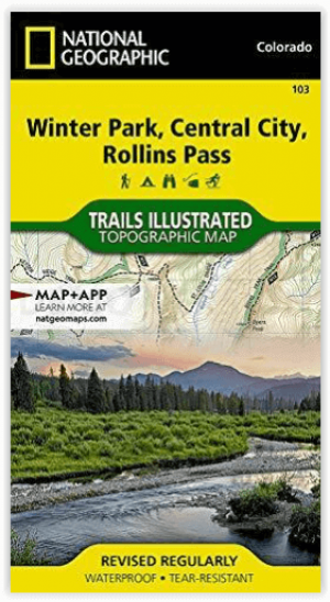Wandelkaart 103 Winter Park, Central City & Rollins Pass