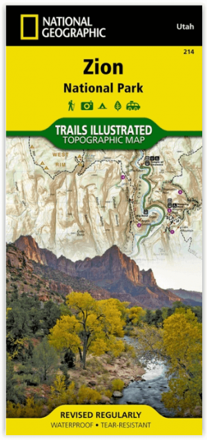 Wandelkaart 214 Zion National Park - Natgeo