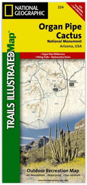 Wandelkaart 224 Organ Pipe Cactus Nat. Monument Ariz. - Nat Geo