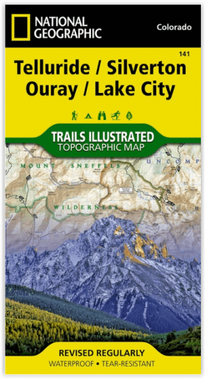 Wandelkaart 141 Telluride- Silverton- Ouray & Lake City - Nat Geo