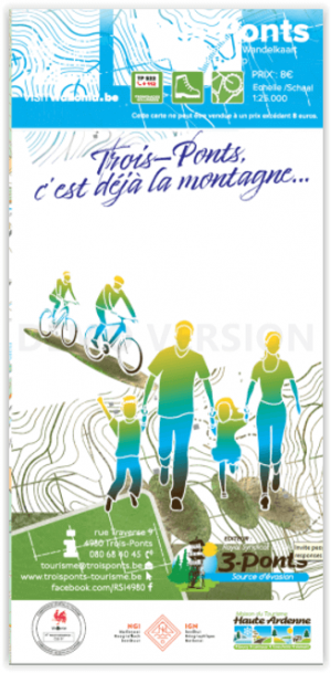 Wandelkaart Trois-Ponts - Luik - NGI