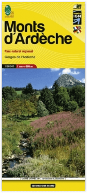 Wandelkaart 11 PNR Monts d'rdèche et Gorges de l'Ardèche
