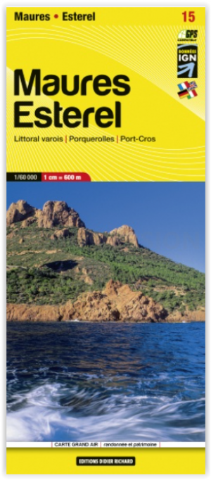 Wandelkaart 15 Maures Esterel - Didier Richard