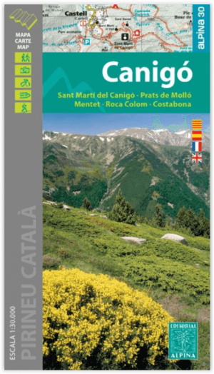 Wandelkaart Pic du Canigou - Editorial Alpina
