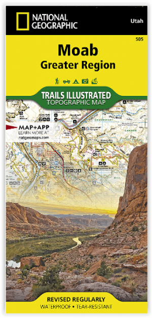 Wandelkaart 505 Moab Greater Region - Utah USA - Nat Geo