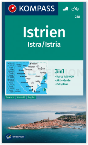 Wandelkaart 238 Istrië - Istra - Kompass