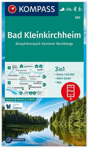 Wandelkaart 063 Bad Kleinkirchheim - Kompass