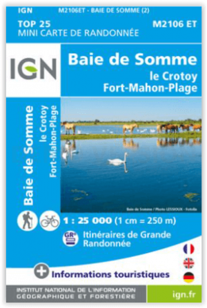 Wandelkaart 2106 ET MINI Baie de Somme - Le Crotoy - IGN