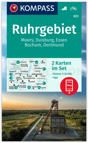 Wandelkaart 823 Ruhrgebiet - Kompass