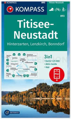 Wandelkaart 893 Titisee & Neustadt - Kompass