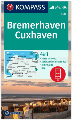 Wandelkaart 400 Bremerhaven & Cuxhaven - Kompass