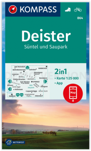 Wandelkaart 864 Deister- Süntel und Saupark - Kompass