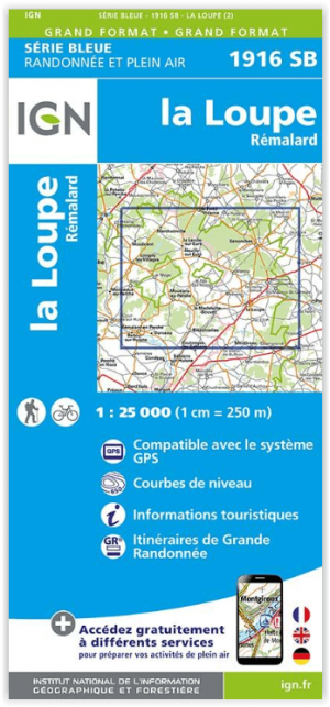 Wandelkaart 1916 SB La Loupe & Rémalard-en-Perche - IGN