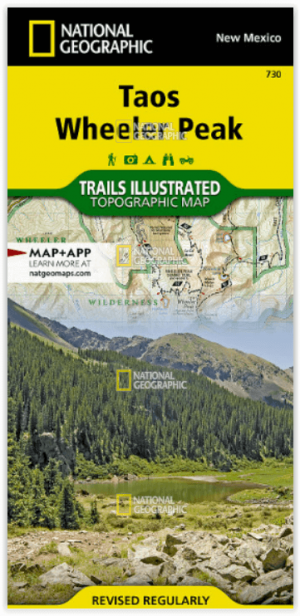 Wandelkaart 730 Taos Wheeler Peak - New Mexico - Nat Geo