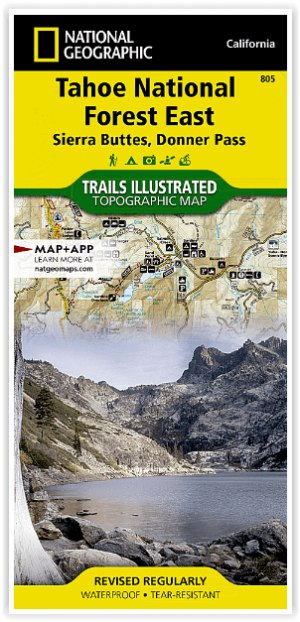 Wandelkaart 805 Tahoe Nat. Forest East - Sierra Buttes - Nat Geo