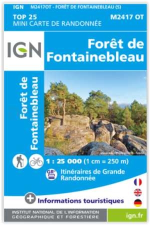 Wandelkaart 2417 OT Mini  Forêt de Fontainebleau - IGN
