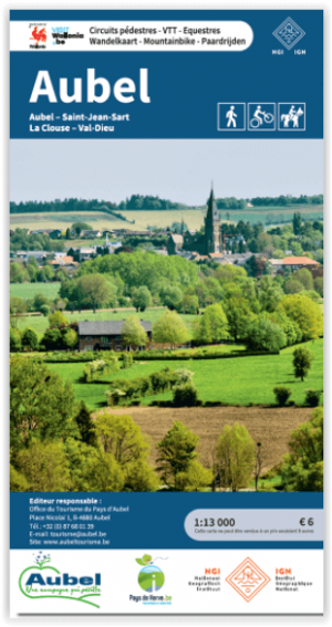 Wandelkaart Aubel regio Luik - NGI