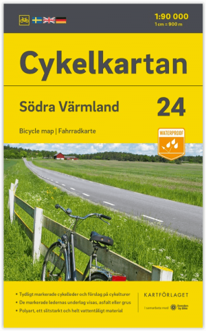Fietskaart 24 Cykelkartan Värmland S. - Z. Varmland - Norstedts