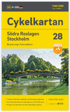 Fietskaart 28 Cykelkartan Södra Roslagen  Stockholm - Norstedts