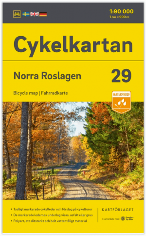 Fietskaart 29 Cykelkartan Norra Roslagen Noord - Norstedts