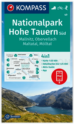 Wandelkaart 49 Hohe Tauern Süd NP - Kompass