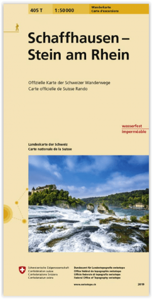 Wandelkaart 405t Schaffhausen & Stein am Rhein - Swisstopo
