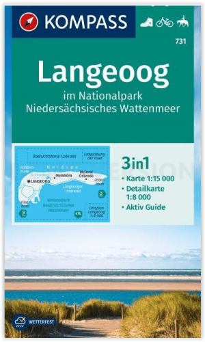 Wandelkaart 733 Wangerooge - Kompass Karten