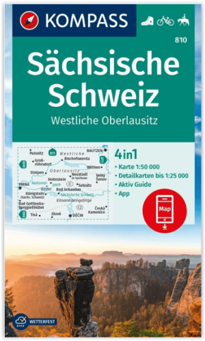 Wandelkaart 810 Sächsische Schweiz - W. Oberlausitz - Kompass