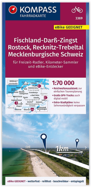 Fietskaart 3369 Fischland-Darss-Zingst - Kompass