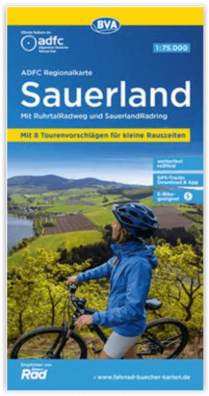 Fietskaart ADFC Regionalkarte Sauerland - ADFC