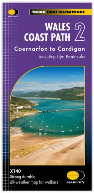 Wandelkaart XT40 Wales Coast Path 2 - Caernarfon to Cardigan
