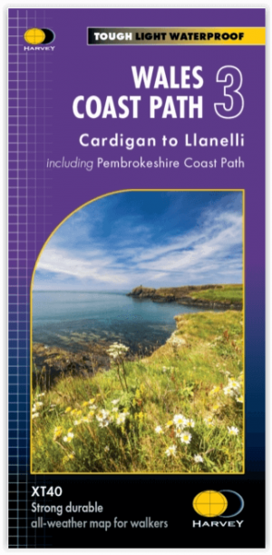 Wandelkaart XT40 Wales Coast Path 3 - Cardigan to LIanelli