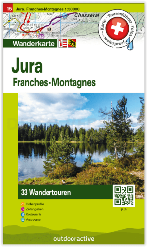 Wandelkaart 15 Jura Franches-Montagnes - K&F