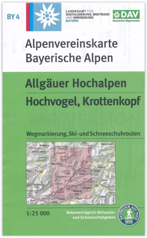 Wandelkaart BY04 Alpenvereinskarte Allgäuer Hochalpen - DAV
