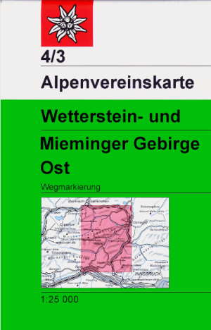 Wandelkaart 04/3 Wetterstein- & Mieminger Gebirge Ost - Alpenverrein