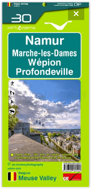 Wandelkaart 30 Namur - Marche-les-Dames - Mini Ardenne