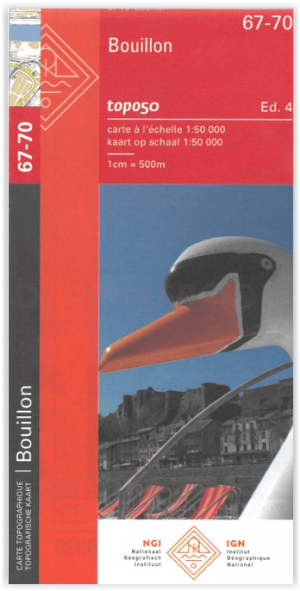 TOPO Wandelkaart 67-70 Bouillon - NGI