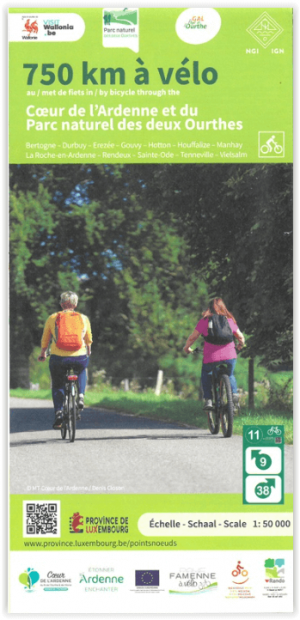 Fietskaart PN des Deux Ourthes et GAL à vélo - NGI