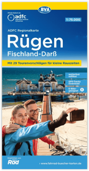 Fietskaart ADFC Regionalkarte Rügen & Fischland-Darss - ADFC
