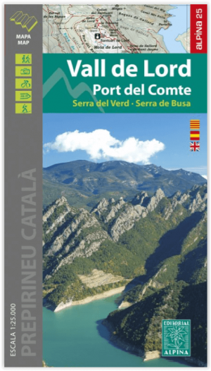 Wandelkaart 35 Vall de Lord - Port del Comte - Ed. Alpina