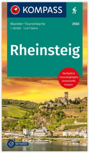 Wandelkaart 2503 Rheinsteig Duitsland - Kompass