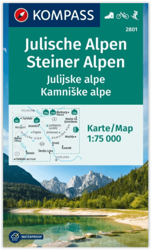 Wandelkaart 2801 Julische Alpen & Steiner Alpen - Kompass
