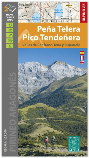 Wandelkaart Pena Telera - Pico Tendenera - Ed. Alpina